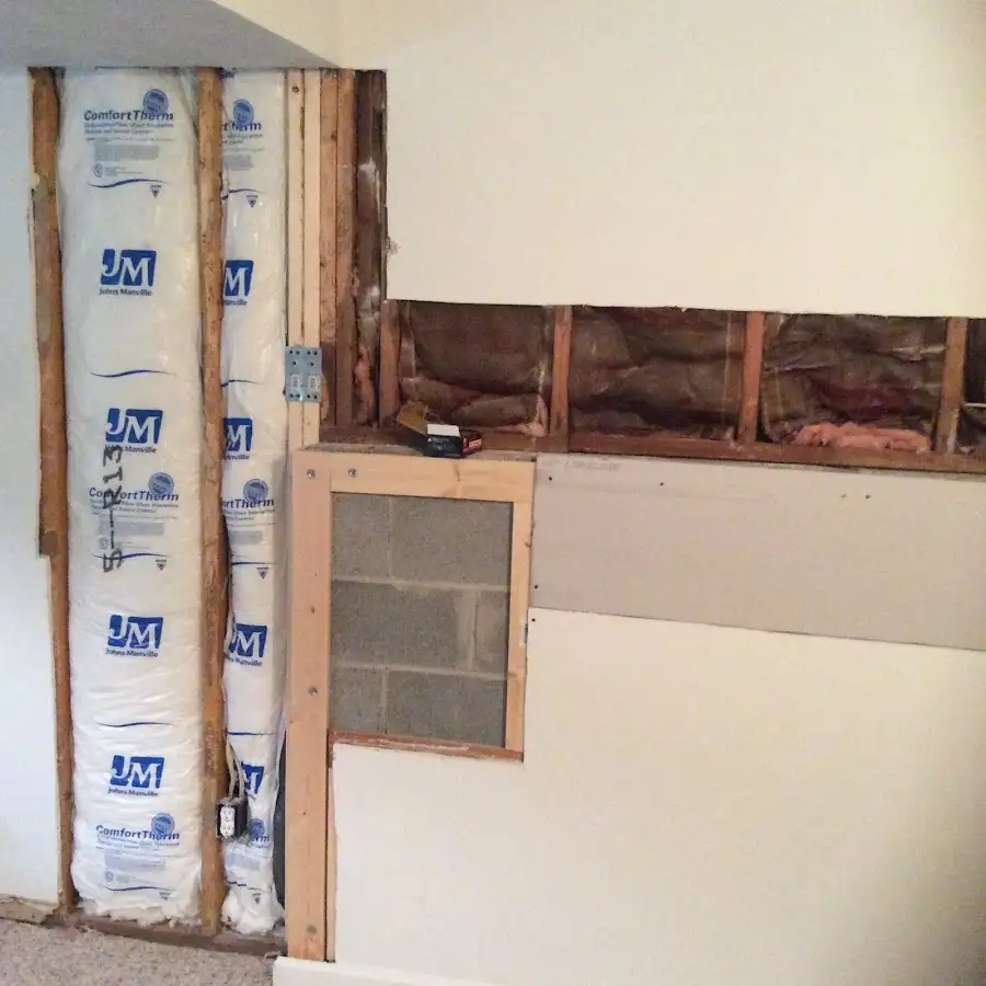 Wall insulation replacement during Structural Drying in Harriman